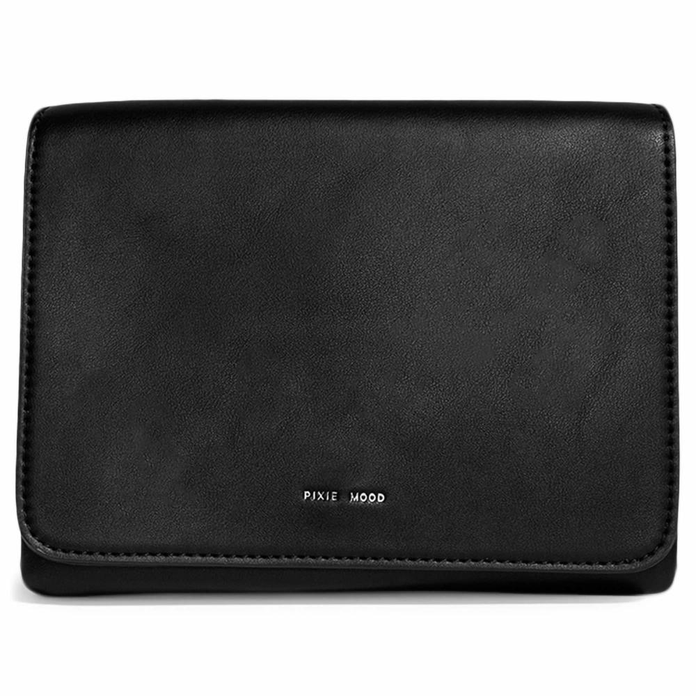 Gianna 8.5 X 6.25 Vegan Leather Crossbody Bag, Black O_O